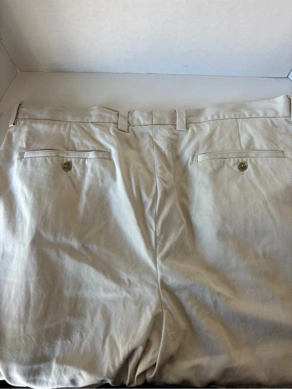 Tommy Bahama Mens 40x32 100% Silk Pleated Relaxed Pants Cream Off-White Trousers